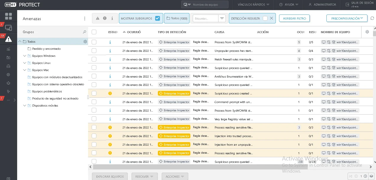 screenshot of ESET PROTECT MDR